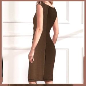 BCBG Brown shift dress